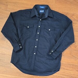 Pendleton Men's Navy Blue Canyon Button Down Wool Shirt